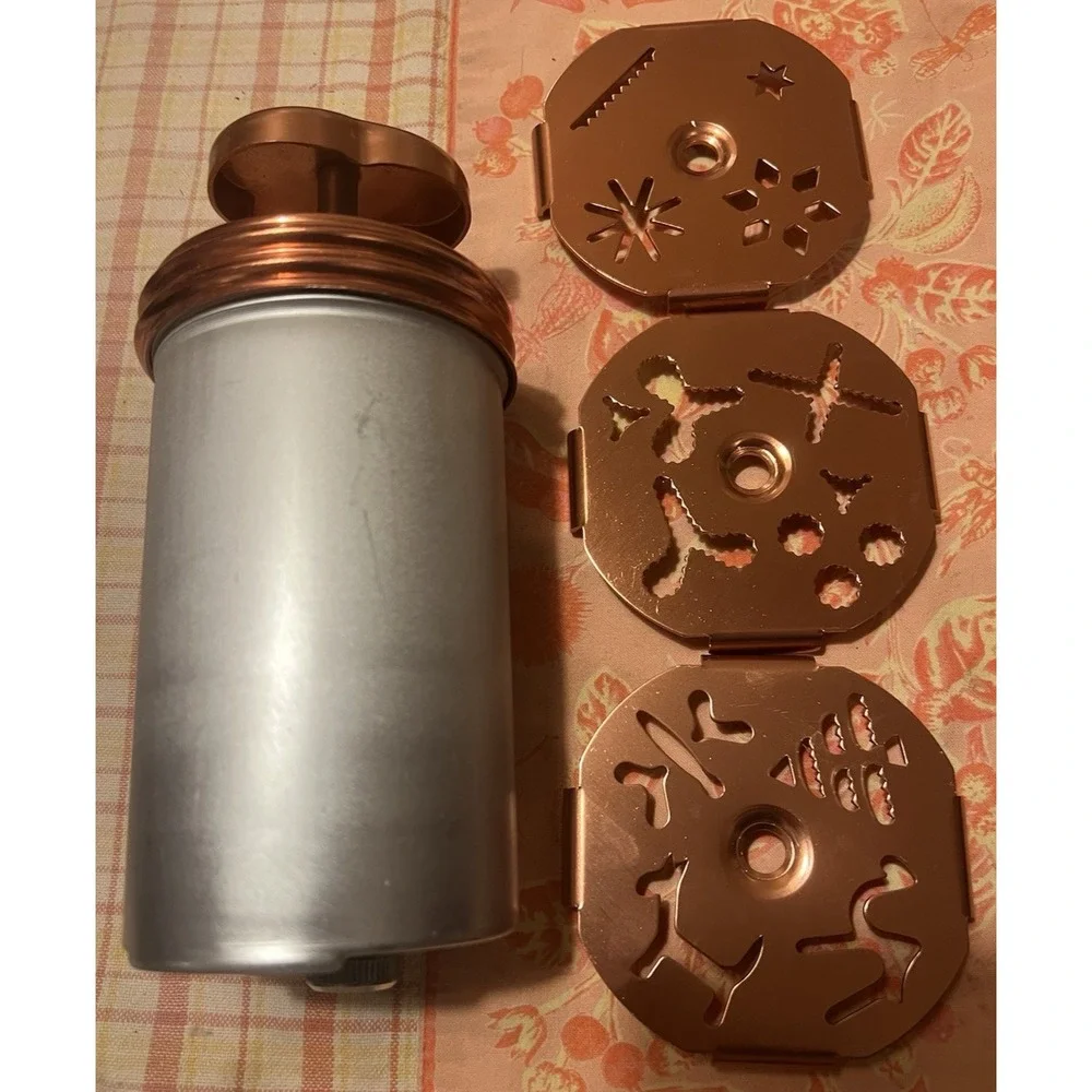 Vtg Mirro Dial A Cookie Press Kit 12 Fancy Cookie Selections M-0357-22 & Booklet